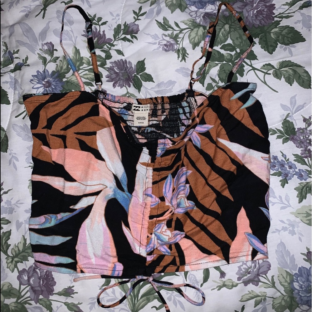 billabong ruched tank top